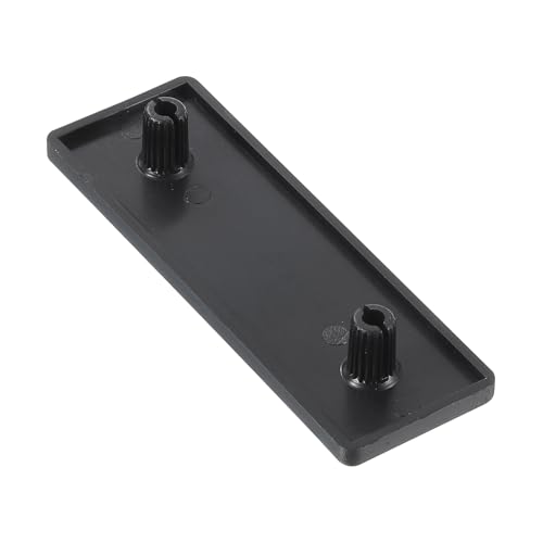 Image of uxcell 6Pcs Extruded End Cap Nylon, 60x20mm T-Slot Aluminum Profile 2060 European Standard End Cap Extrusion Plug for Trolley, Fish Tank Rack, Storage Rack, Black