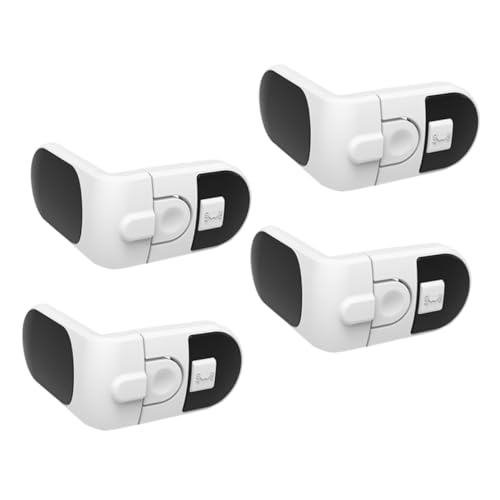 Toyvian 4個 挟み込み防止引き出しロック security 製品 rvキャビネットラッチ シート コード 用キャビネットロック 子供の証拠のキャビネット ロック 窓の鍵