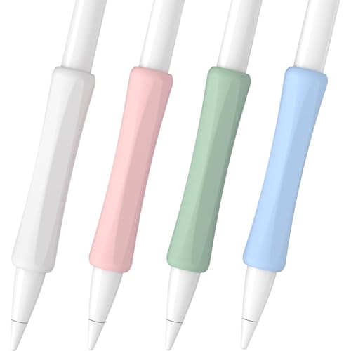 Rivulicrypta Apple�y���V�� �O���b�v ���� ���y�� ����h�~�@�\ �_�炩�Ȉ���S�n Apple Pencil Pro & USB-C �J�o�[ �Ƃ��Ă��g�p�\ �A�b�v���y���V�� �O���b�v 4�p�b�N