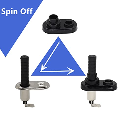 Hood Mount Pin Switch Door Jamb Alarm Flange Light Hood Universal Adjustable Car Truck Boat Momentary Nickel Plated With Rubber Boot 20A 12Vdc 3 Pcs #TOP3