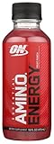 OPTIMUM NUTRITION ESSENTIAL AMINO ENERGY Ready-To-Drink, Fruit Punch, Keto Friendly BCAAs, Preworkout and Essential Amino Acids with Green Tea and Green Coffee Extract, 16 Fl Oz (Pack of 12)