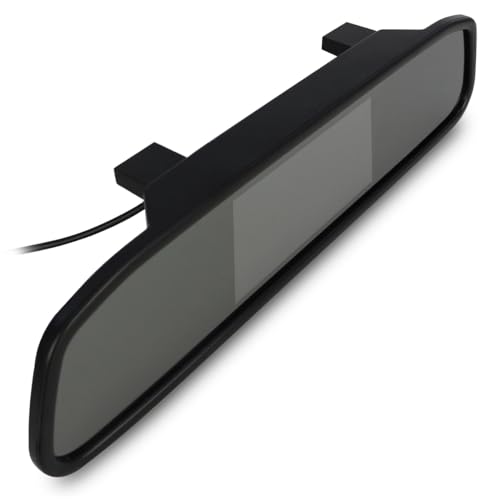 Espelho Retrovisor Automotivo Tela Hd LCD Panorâmico Estacionamento com Câmera Ré Colorida