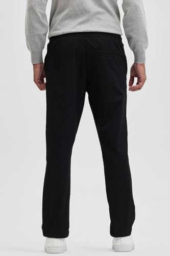 Image of SNITCH Stretch Mens Textured Regular Fit Trousers