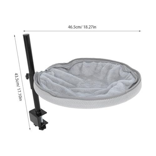 Lit pour chat de bureau rotatif 360° et réglable en hauteur