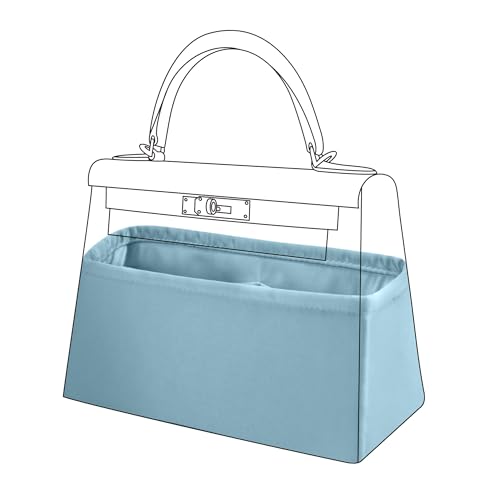 DGAZ Silk Purse Organizer Insert for Kelly Bag(Azure,KL50)