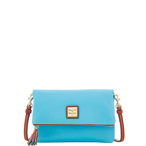 Image of Dooney & Bourke Women's Foldover Zip Crossbody, Small Handbag with Strap
