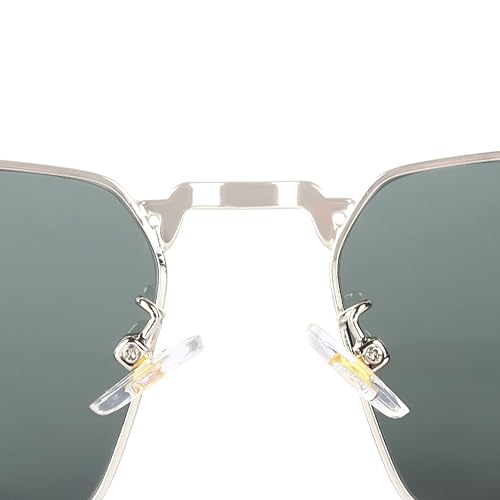 Image of HASHTAG EYEWEAR Sunglasses for Men & Women | Trendy Metal Frame Full Rim Glasses | UV400 Protection, Scratch-Resistant, Lightweight & Durable, Stylish Fashion Eyewear for Outdoor