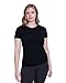 Women's Merino Crew T-Shirt by Woolly | RWS Certified | Soft, Stink Free, Seattle Designed - Black - M
