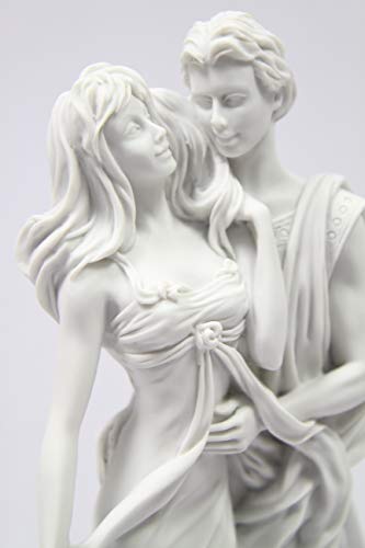 Estatua pareja romántica Art Deco 15.5 pulg miniatura 4