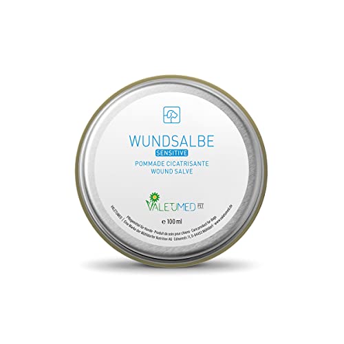 Valetumed Wundsalbe Sensitive, 100ml, Salbe für Hunde zur Verbesserung der Wundheilung