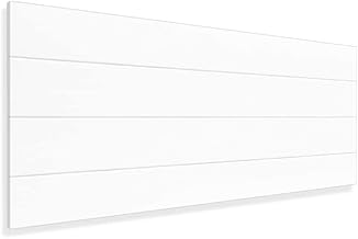 LA WEB DEL COLCHON Cabecero de Madera Rústico Vintage para Cama de 90 (100 x 44 cms.) Blanco nórdico | Cabeceros Madera | Dormitorio Matrimonio | Cabezal Cama |Estilo nórdico