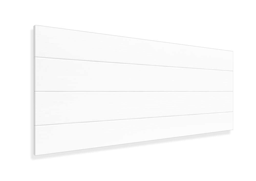 LA WEB DEL COLCHON Cabecero de Madera Rústico Vintage para Cama de 90 (100 x 44 cms.) Blanco nórdico | Cabeceros Madera | Dormitorio Matrimonio | Cabezal Cama |Estilo nórdico