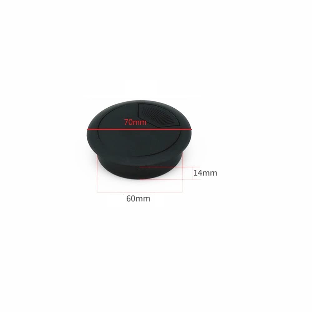 Abdeckung für Schreibtischöffnungen, 8 Teile/Paket 60mm 50mm Computer Schreibtisch Tisch Tülle Kabel(50mm)