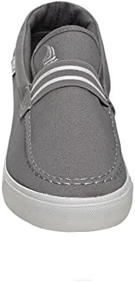 JOSMO Mens Sail Buoy Canvas Slip-on Sneakers – Summer Casual Boat Tennis (Adult), Grey, 11 | Image 4