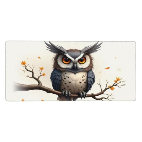 Tapis de souris de jeu hibou gris pour embellir votre bureau