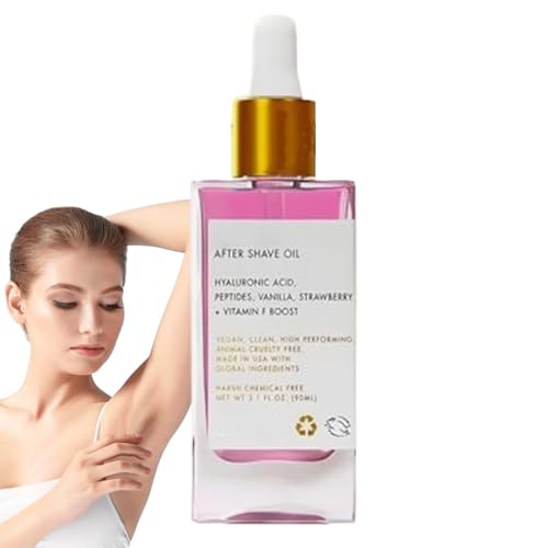 Fresa de vainilla después del aceite de afeitado para la piel lisa, después del aceite de perfume de afeitado, fresa perfumada después del aceite de afeitado, evita los pelos encarnados y la sequedad