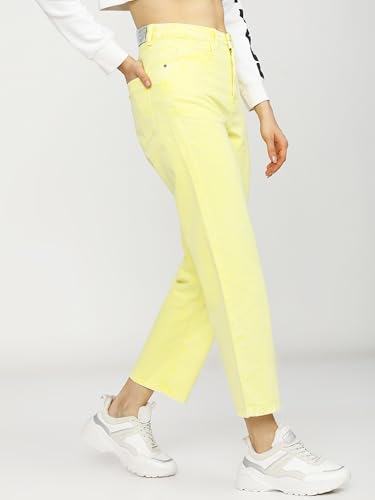 Image of Tokyo Talkies Women's Wide Leg Cropped Jeans| Mid-Rise| Jeans Pant