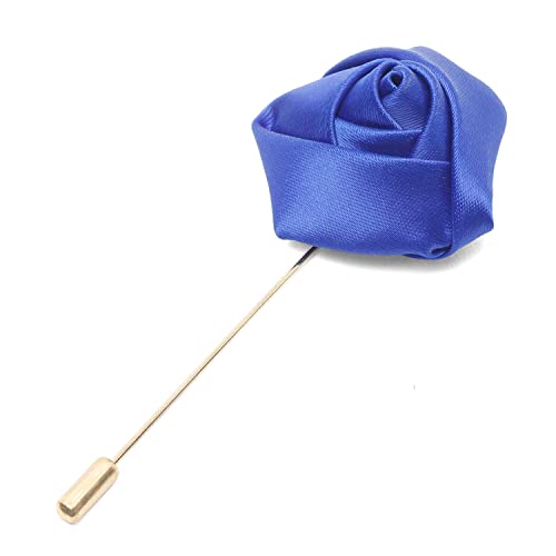 Image of LOUIS STITCH Mens Silk NeckTie Golden Tiepin Gift Combo Set With Pocket Square Cufflinks Brooch Tie Golden Tiepin (Suit Accessories) (Britain)