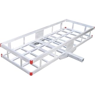 Ultra-Tow Aluminum Hitch Cargo Carrier - 500-Lb. Capacity, Silver, 60in. x 22.5in. x 8in.H