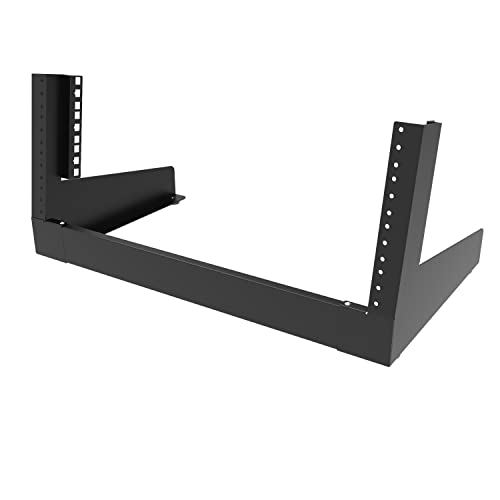 Jingchengmei 4U Desktop Server Rack 19 Inches Open Frame Rack- 2 Post Free-Standing Rack Switch Depth For Patch Panel, Data, Av, It,Studio Or Computer Equipment (Jcm-Dt4Urack) #TOP12