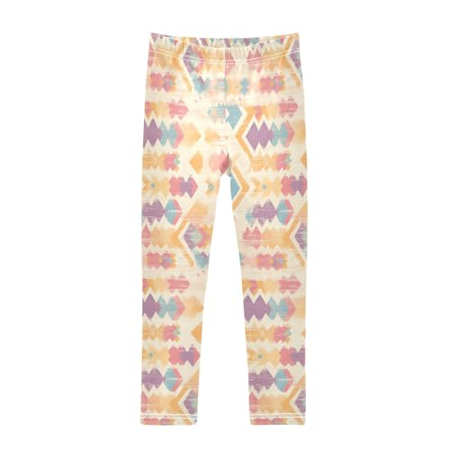 KLL Traditional Tribal Aztec Toddler Girls Legging Stretchy Full Length Pants Exercise