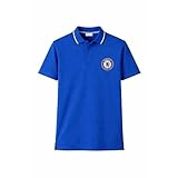 camisa chelsea feminina - Polo oficial del Chelsea FC Chelsea Polo oficial del Football Club para hombre, color azul marino o azul real, camiseta de fútbol informal de manga corta, Cuello con punta real, S