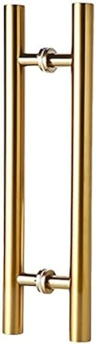 Poignée de porte coulissante 100 cm dorée cylindrique pour porte de grange latérale