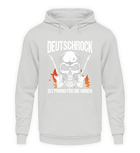 Sweat à capuche Deutschrock ist Porno gris sport en taille L pour adulte