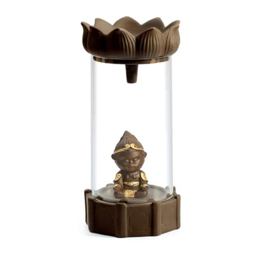 Brûleur d'encens Sun Wukong en argile violette artisanale