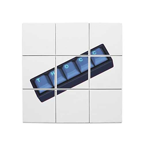 Clavier mécanique en carreaux céramique bleu décoration murale geek informatique x9