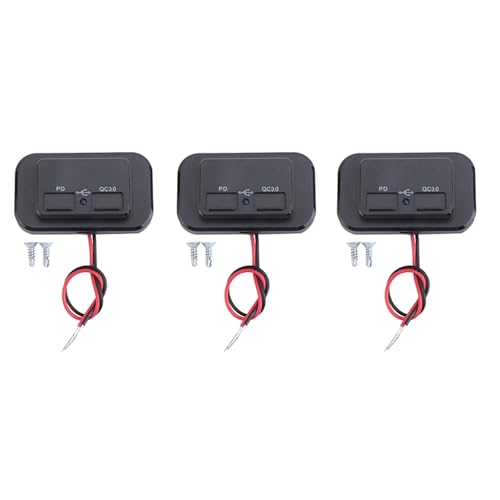 Cargador USB y PD para coche de 12V con divisor de carga rápida de cuatro puertos