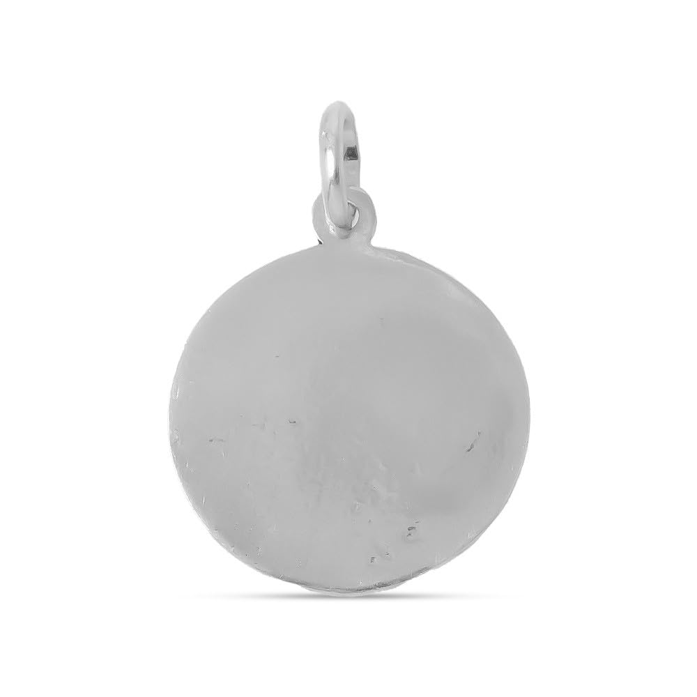San Antonio-Medaille aus Sterlingsilber, 925 mm, massiv, 20 mm. Gravur im Preis inbegriffen – anpassbar – Aufnahme im Preis inbegriffen