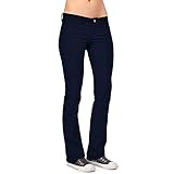 Dickies Girl Juniors 5 Pocket Straight Leg Pant,Navy,7
