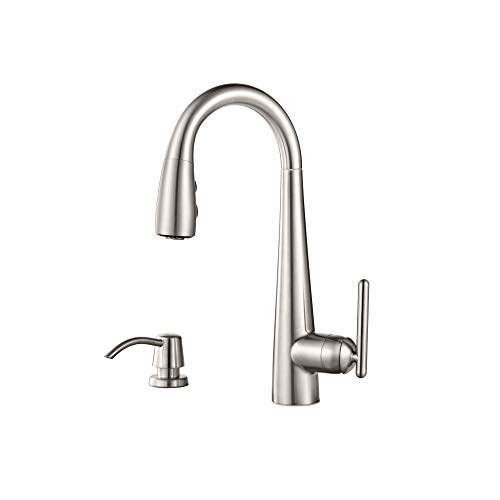 Pfister GT72-SMSS GT72-SMSS Lita 1-Handle Pull-Down Bar Faucet, Stainless Steel