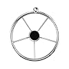 Generic Rvs Boot Stuurwiel 3/4-inch As 342mm Outdoor Roeiboten Zeilboot Hardware Benodigdheden met Center Cap
