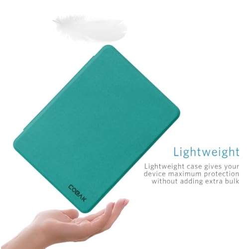Image of CoBak Case for Kindle Paperwhite 12th Gen 2024 (7 inch) & Kindle Colorsoft Signature Edition - All New PU Leather Cover with Auto Sleep Wake Feature for Kindle Paperwhite Signature 2024 Released, Jade