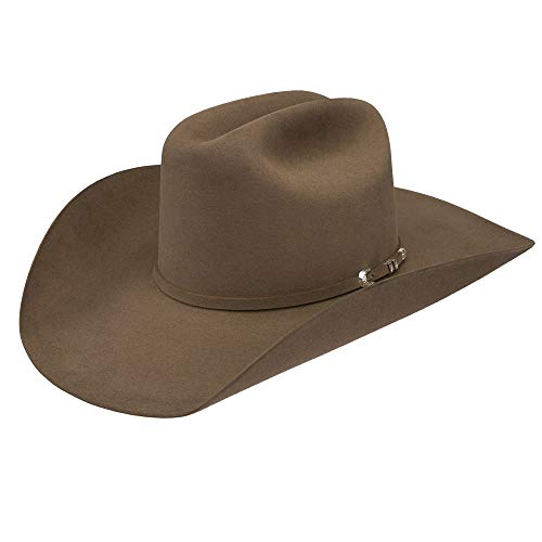 RESISTOL Mens 40X Arena 4 1 4 Brim Open Crown Felt Cowboy Hat 67 8 Dunn