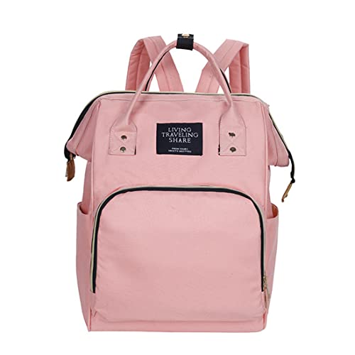 JXGSGOGO Diaper Bag Multifunction Travel Backpack Waterproof Large Capacity Handbag Pink