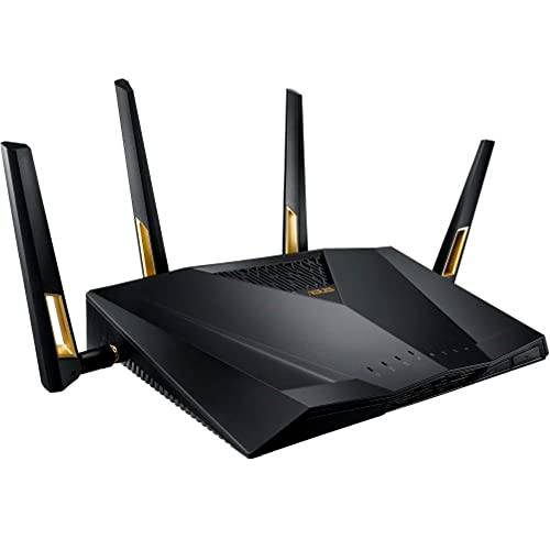 Image of ASUS RT-AX88U AX6000 Dual Band WiFi 6 Gaming Router, 8 Ports, Lifetime Security, Adaptive QoS