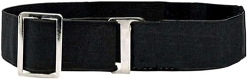 ANEMONE Advanced Tucker Shirt Stay Tuck in Adjustable Belt For Men And Women | Formal, Garter Elastic Strecheable Belt (Black), Black, Adjustable