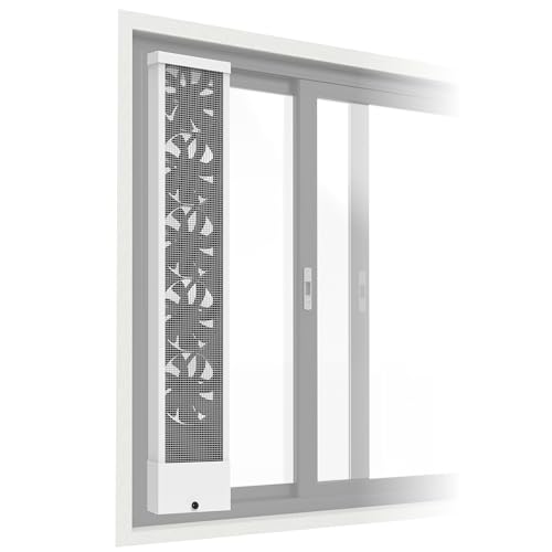 Image of 31.5-33.5 Inch White Vertical Window Exhaust Fan for Sliding Windows