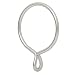 Ivilon Drapery Eyelet Curtain Rings - 2.3" Ring for Curtain Hook Pins, Set of 14 - Satin Nickel