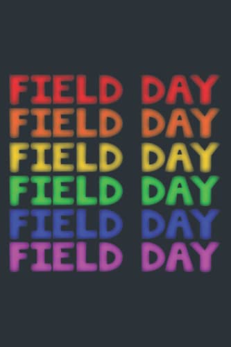 Field Day Physical Education Gym Teacher Gift Premium: - 6 x 9 inches, To Do List Notebook, 120 Pages