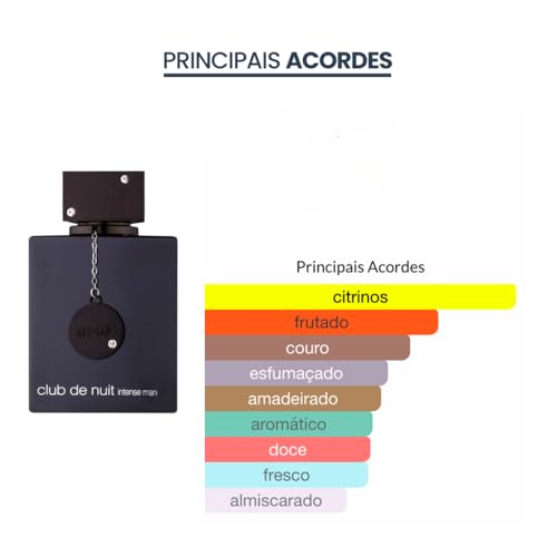 Perfume Arabe Club De Nuit Intense Masculino, Eau de Parfum, 200 ml