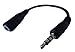 2.5mm Female to 3.5mm Male 4 Poles Jack Stereo Headset Adapter (Supports Both Microphone/Mic and Headphone Functions)