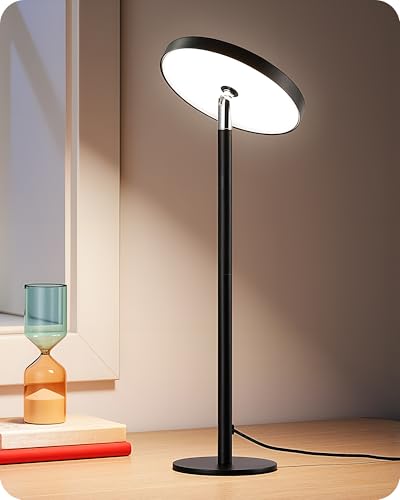 EDISHINE LED Table Lamp with 2 Adjustable Height, 5%-100% Dimmable ...