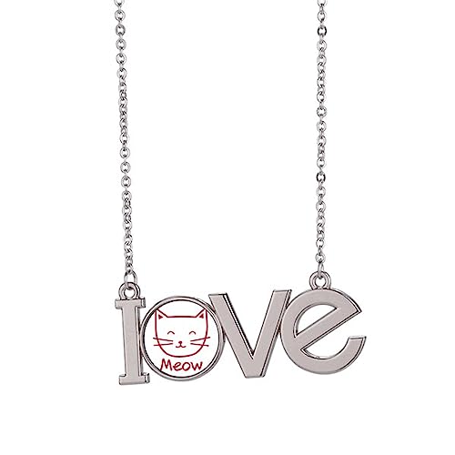 Collier avec pendentif chat Taille M pour femme en argent