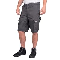 Lee Cooper Herren Cargo Arbeitsshorts Mehreren Taschen Robust, Grau, 30W – Ansicht 7