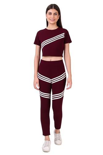 Image of JM Women's Atheletic Gym Wear Set| Co-ord set | Top & Botton Set|Running Suit for Girls & Women