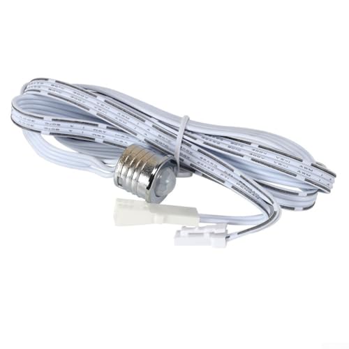 Zilimontt Interruptor de sensor de movimiento PIR 5 A 12 V-24 V CC para armario LED, sensor humano infrarrojo con distancia de detección, rango de 180°, clasificación IP42, retardo de 30 segundos
